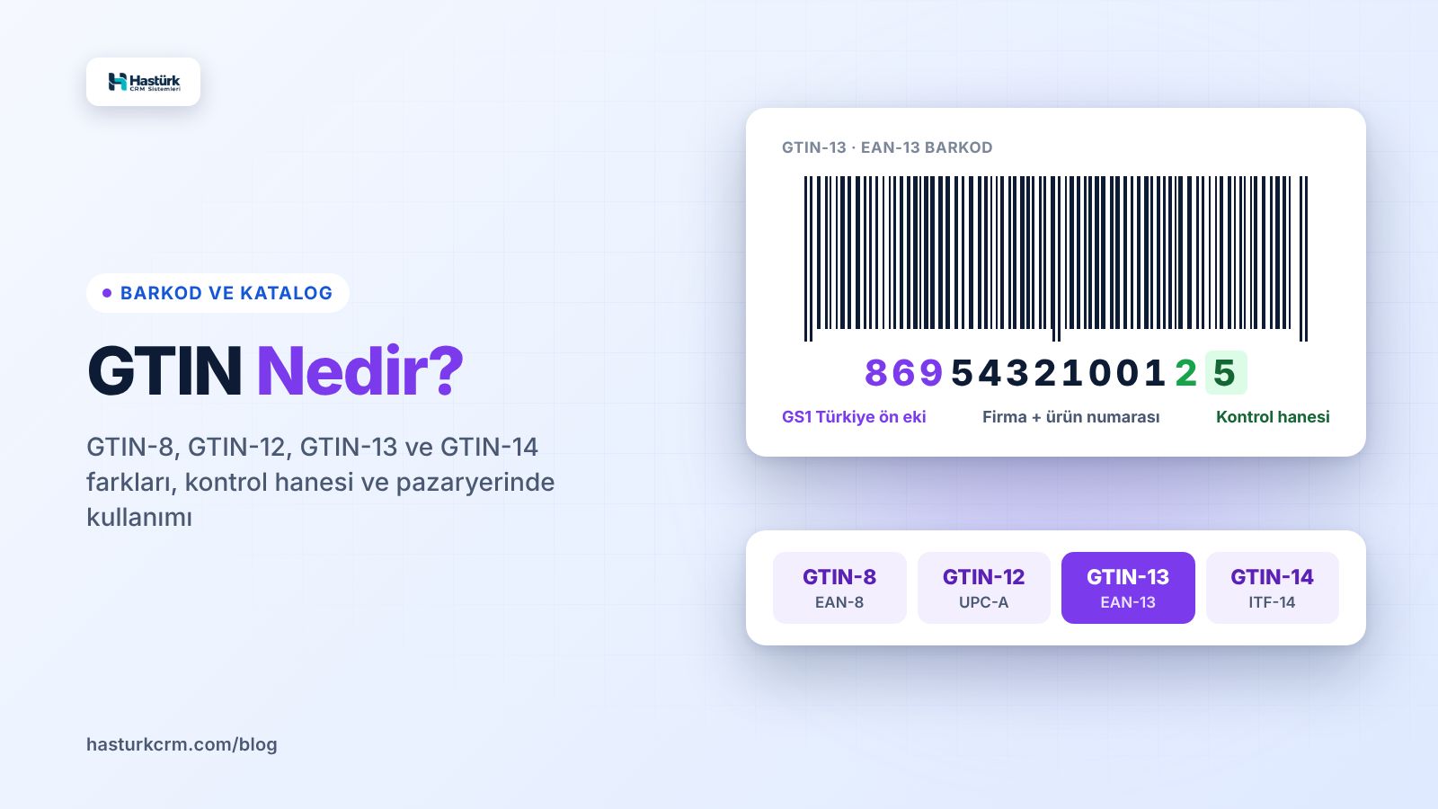 GTIN Nedir? GTIN-8, GTIN-12, GTIN-13 ve GTIN-14 Farkları